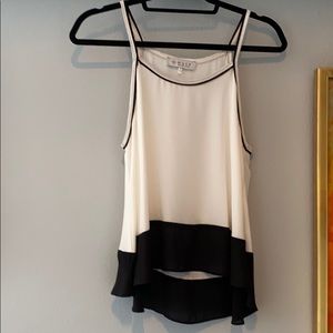 Black and white tank